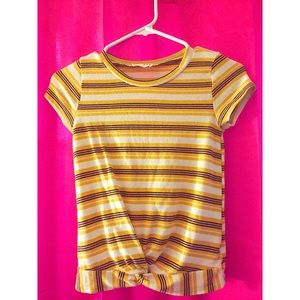 Classy Knotted Cropped Shirt ✨